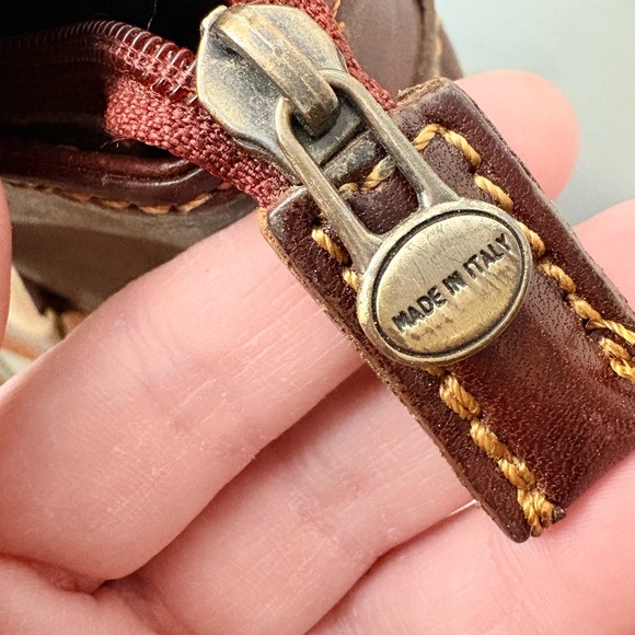 Vintage Manufactus Rome (Manufacius) Italian Leather Messenger Crossbody Bag - Picture 14 of 16